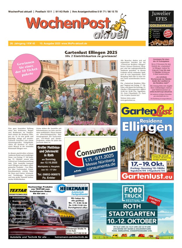 Titelblatt Wochenpost aktuell