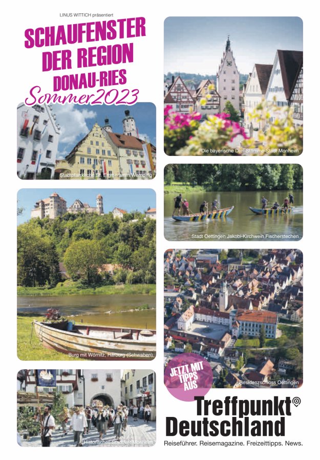 Titelblatt Schaufenster der Region Donau-Ries