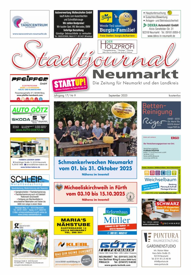 Titelblatt Stadtjournal Neumarkt
