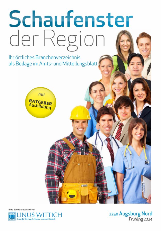 Titelblatt Schaufenster der Region Augsburg Nord
