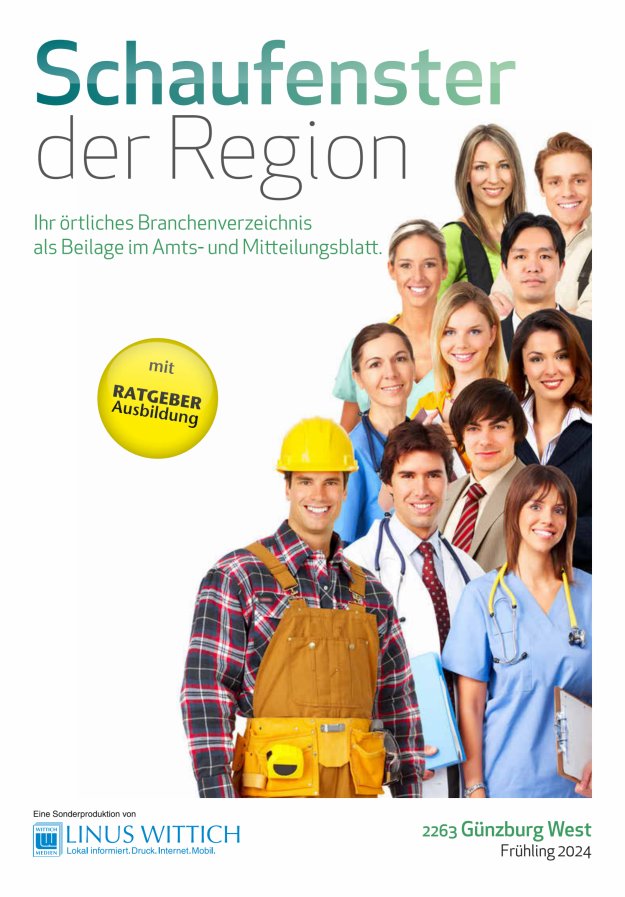 Titelblatt Schaufenster der Region Günzburg West
