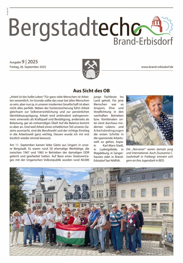Titelblatt Bergstadtecho Brand-Erbisdorf