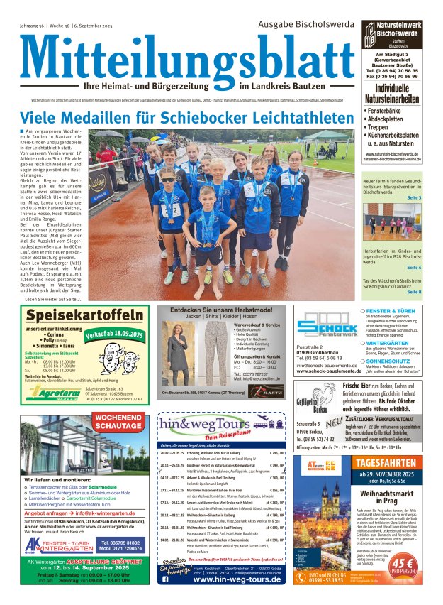 Titelblatt Mitteilungsblatt LK Bautzen, Ausgabe Bischofswerda Ausgabe: 17/2024