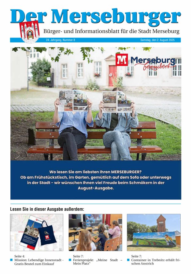 Titelblatt Der Merseburger - Bürger- und Informationsblatt für die Stadt Merseburg