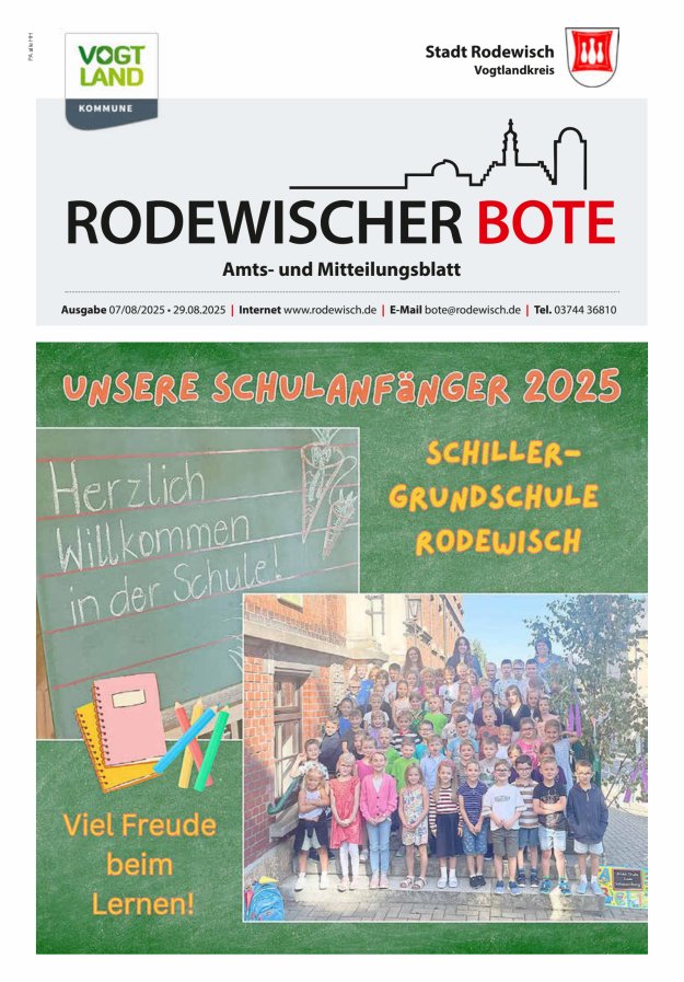 Titelblatt Rodewischer Bote