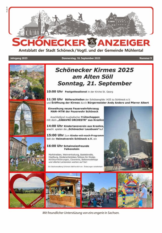 Titelblatt Schönecker Anzeiger Ausgabe: 05/2024