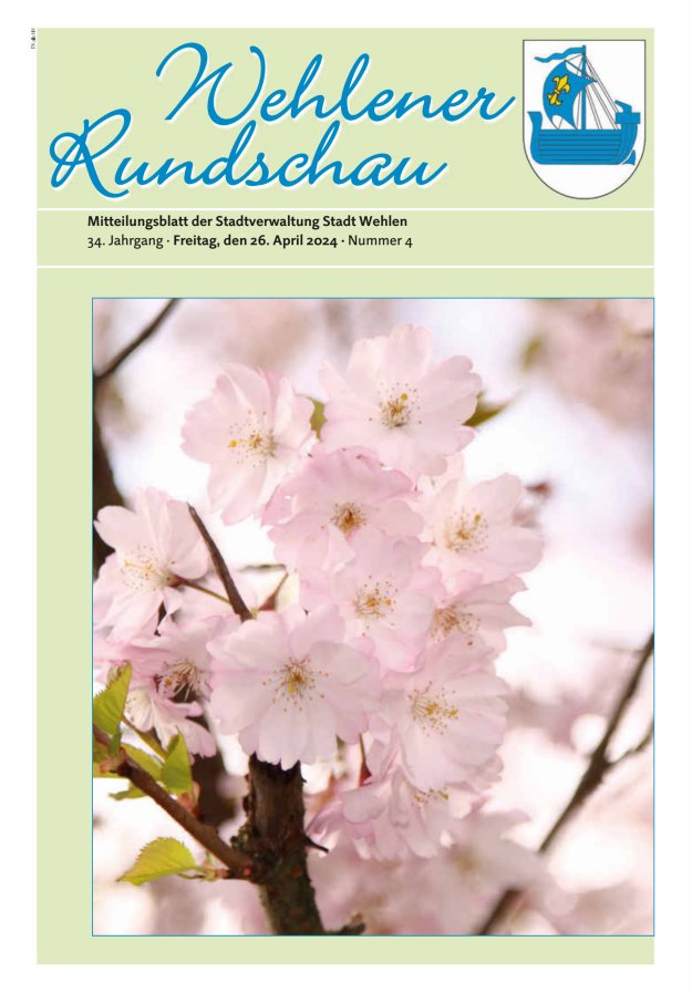 Titelblatt Wehlener Rundschau | Mitteilungsblatt der Stadtverwaltung Stadt Wehlen Ausgabe: 04/2024