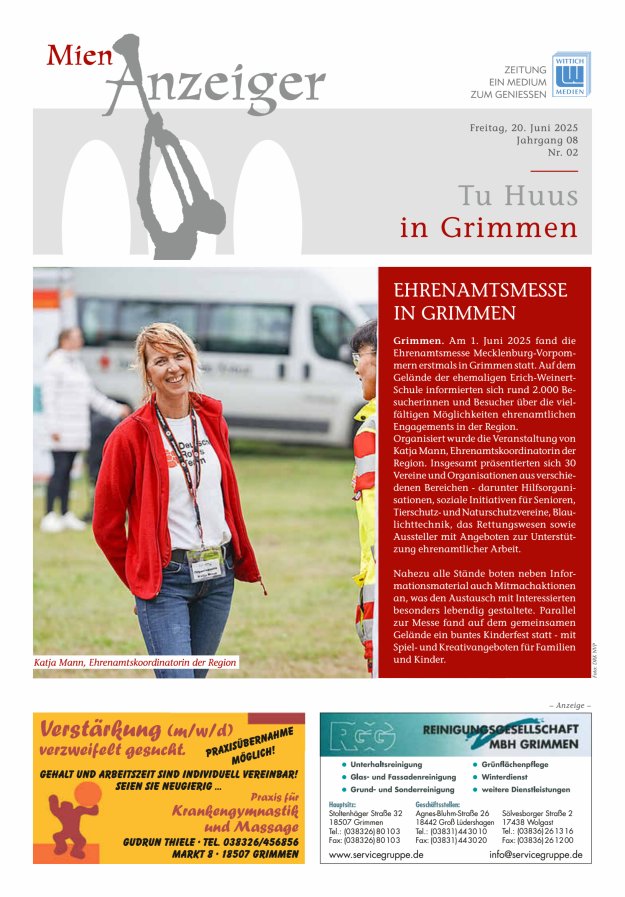 Titelblatt Mien Anzeiger Ausgabe: 01/2024