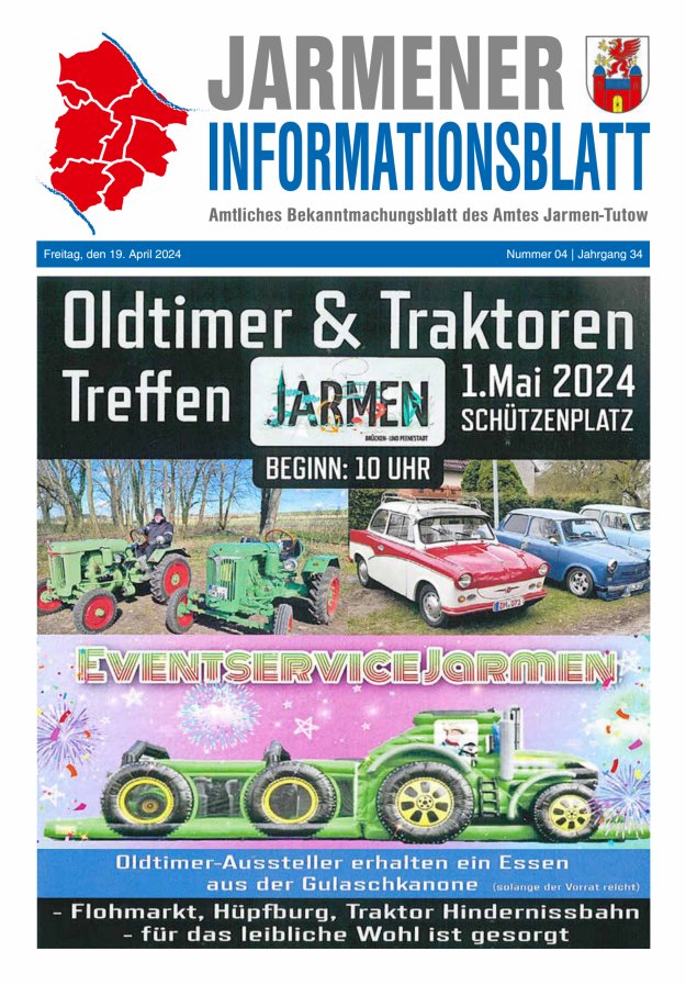 Titelblatt Jarmener Informationsblatt Ausgabe: 03/2024