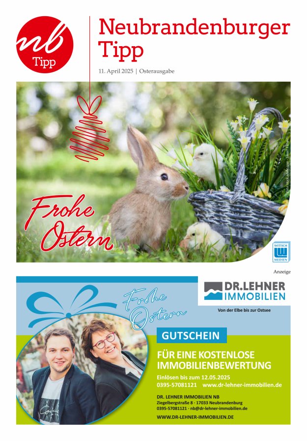 Titelblatt Neubrandenburger Tipp