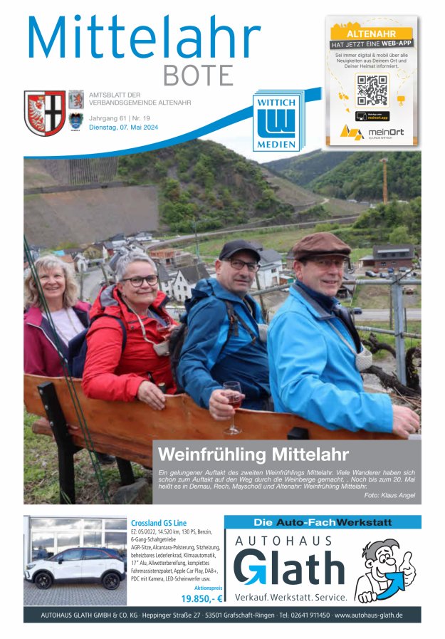 Titelblatt Mittelahr Bote Ausgabe: 18/2024