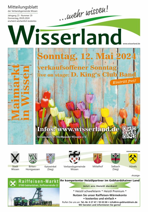 Titelblatt Wisserland ....mehr wissen! Ausgabe: 19/2024
