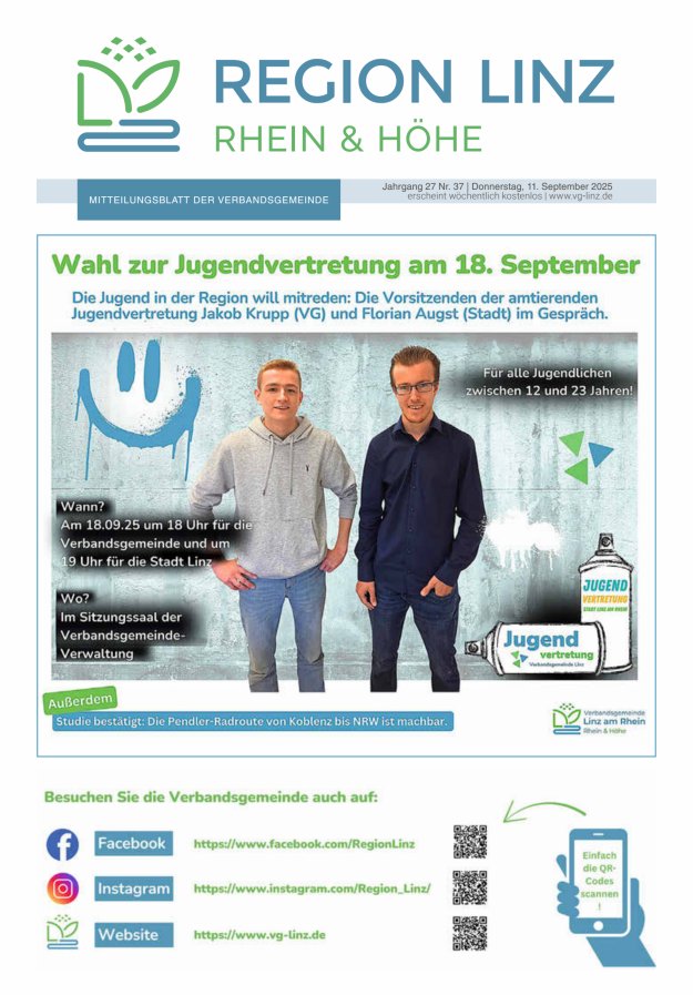 Titelblatt Unsere Verbandsgemeinde Linz am Rhein