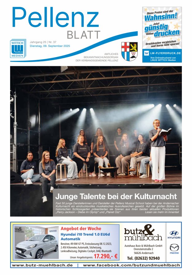 Titelblatt Pellenzblatt Ausgabe: 17/2024