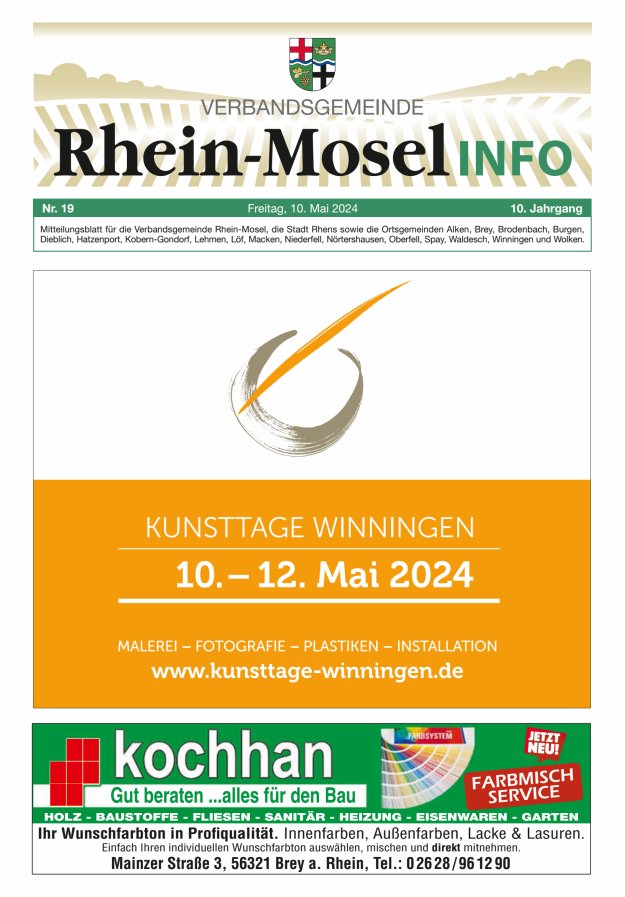 Titelblatt Rhein-Mosel-Info Ausgabe: 20/2024