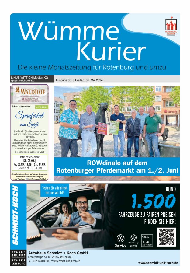 Titelblatt Wümme Kurier Ausgabe: 04/2024