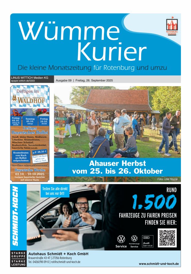 Titelblatt Wümme Kurier Ausgabe: 04/2024