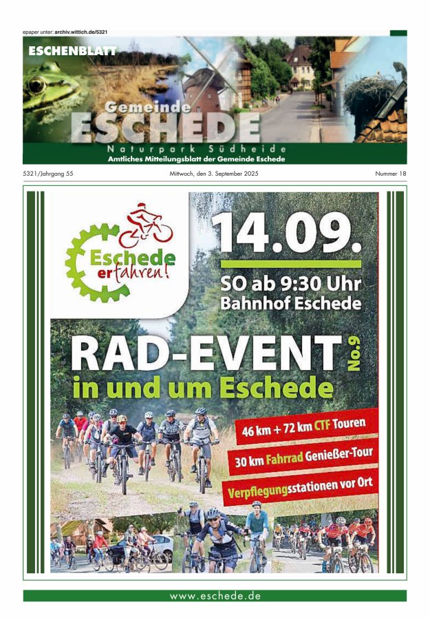 Titelblatt Eschenblatt Ausgabe: 10/2024