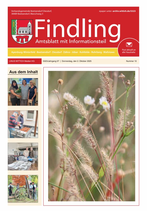 Titelblatt Der Findling Ausgabe: 04/2024