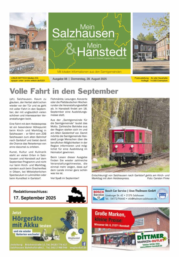 Titelblatt Mein Salzhausen   Mein Hanstedt