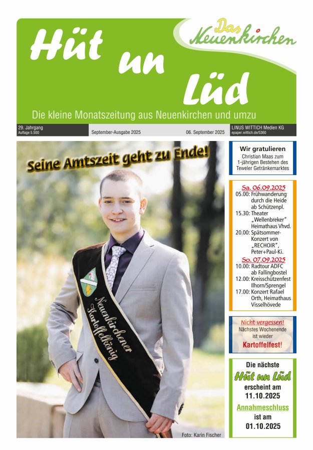 Titelblatt Hüt un Lüd Ausgabe: 05/2024