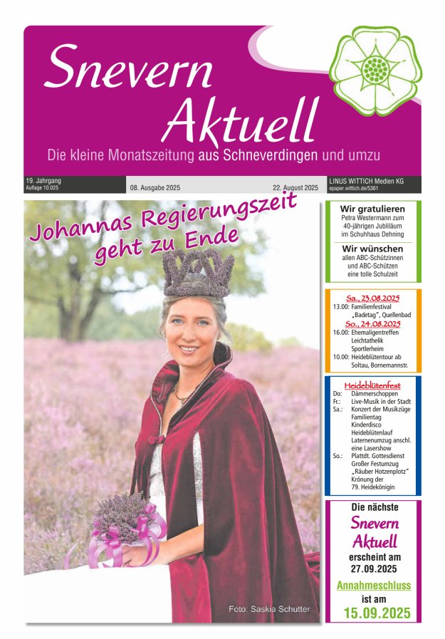 Titelblatt Schneverdingen Ausgabe: 04/2024