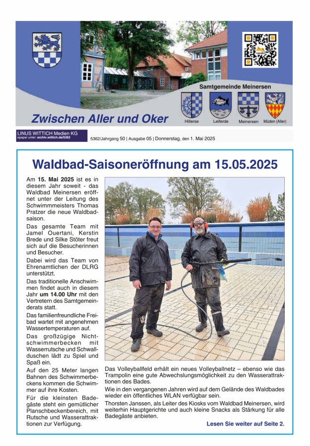 Titelblatt Zwischen Aller und Oker Ausgabe: 05/2025