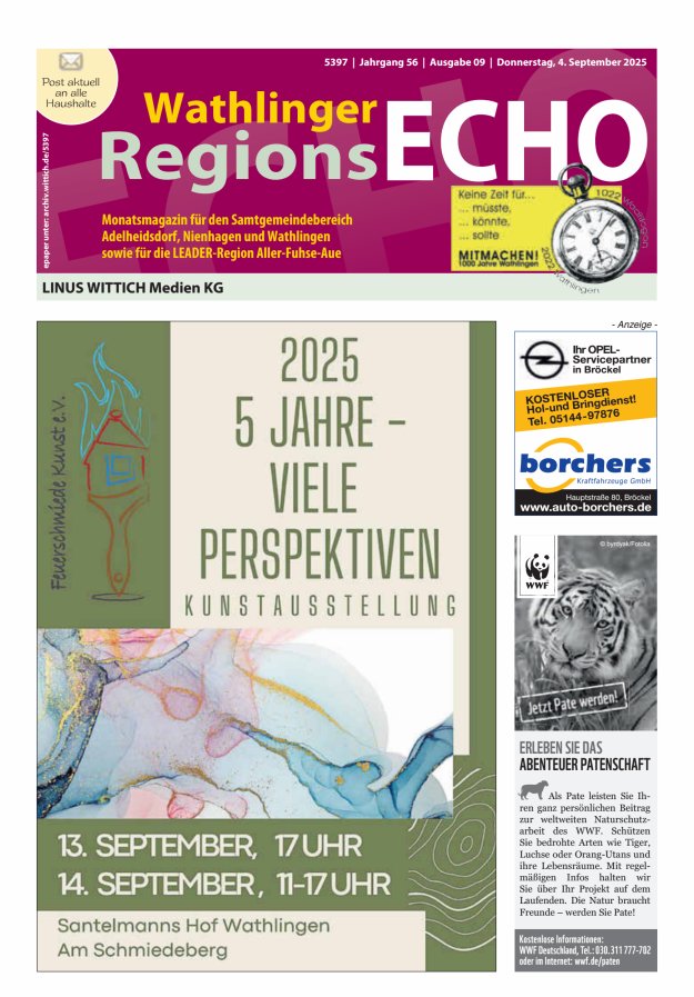 Titelblatt Wathlinger RegionsEcho Ausgabe: 04/2024