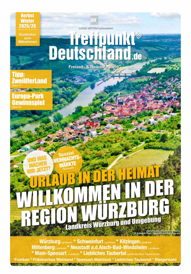 Titelblatt TreffpunktDeutschland Region Würzburg Reisemagazin