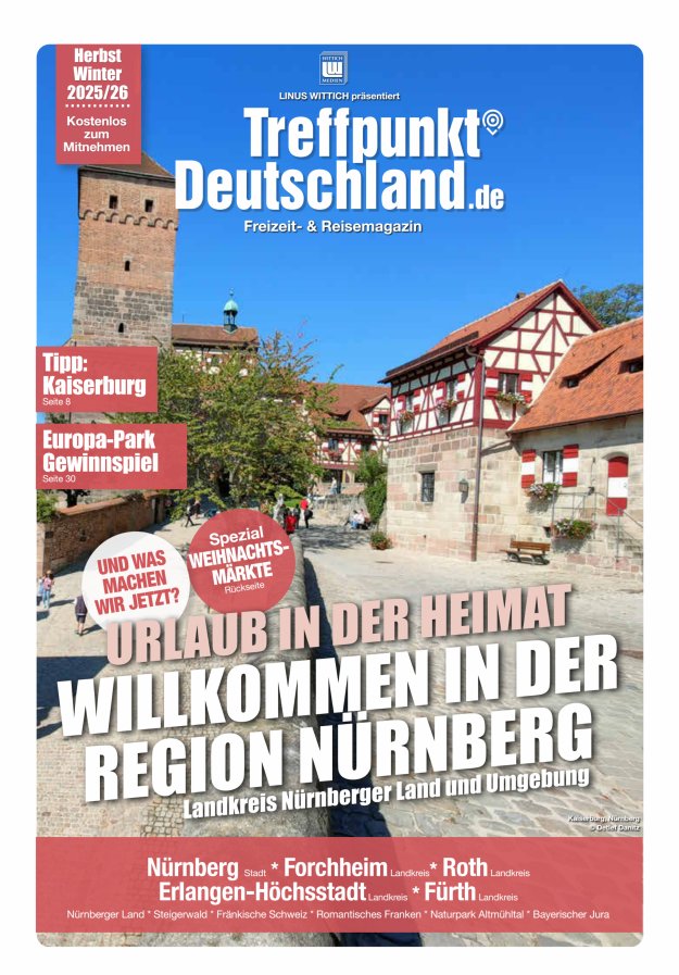 Titelblatt TreffpunktDeutschland Region Nürnberg Reisemagazin