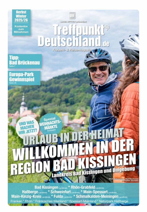 Titelblatt TreffpunktDeutschland Region Bad Kissingen Reisemagazin