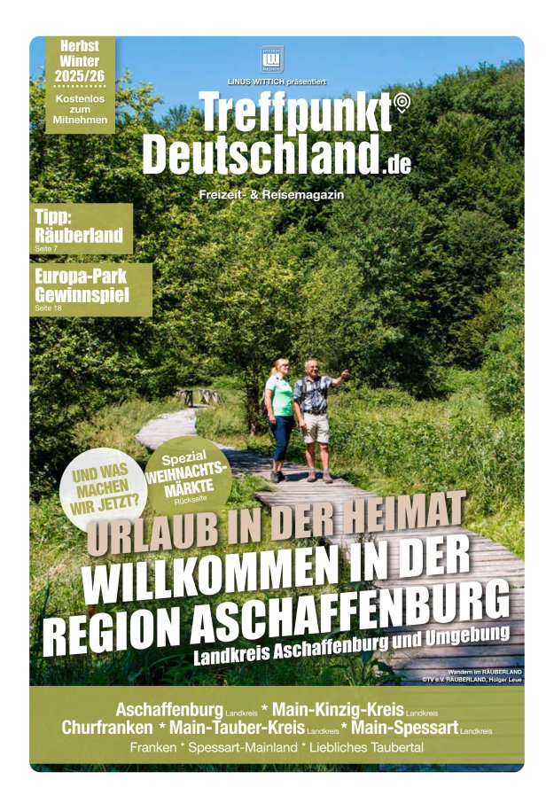 Titelblatt TreffpunktDeutschland Region Aschaffenburg Reisemagazin