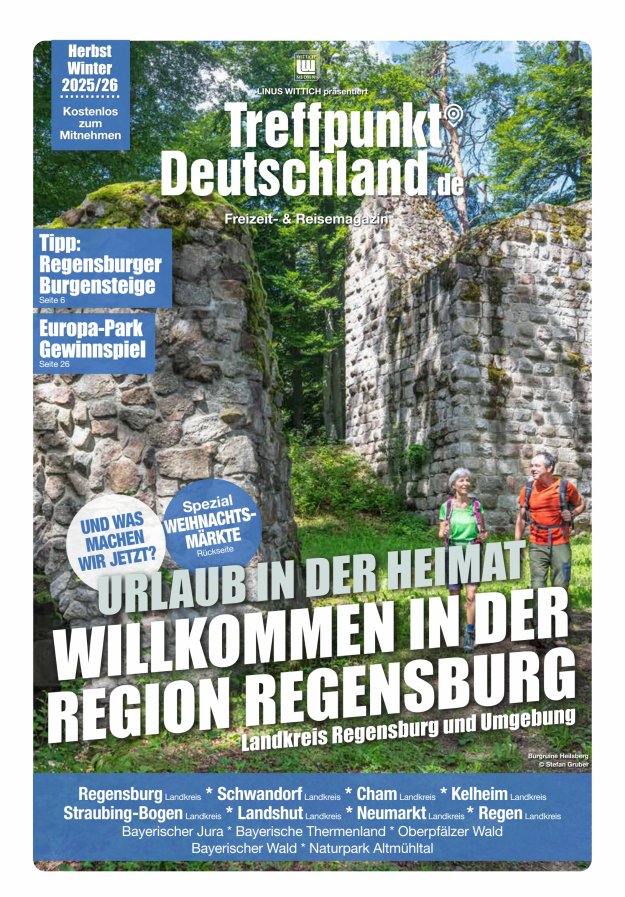 Titelblatt TreffpunktDeutschland Region Regensburg Reisemagazin
