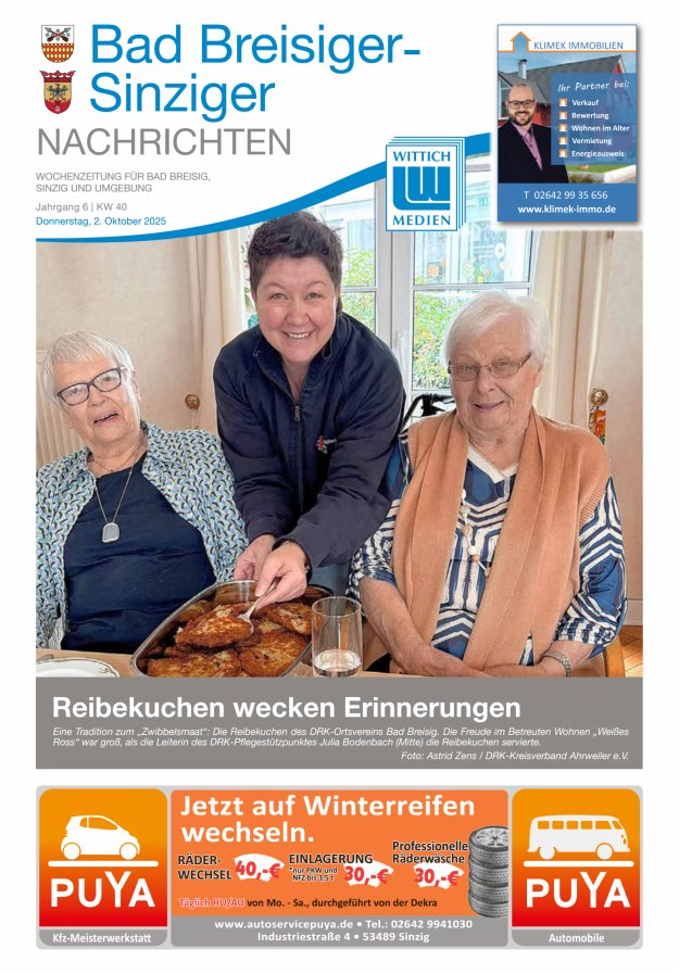 Titelblatt Bad Breisiger-Sinziger Nachrichten Ausgabe: 18/2024