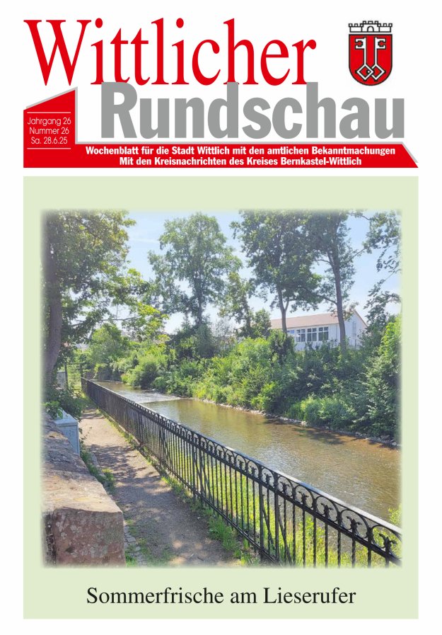 Titelblatt Wittlicher Rundschau Ausgabe: 18/2024