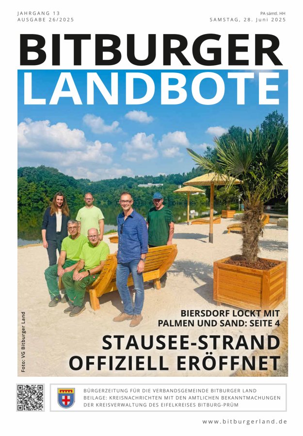 Titelblatt Bitburger Landbote - VG Bitburger Land Ausgabe: 18/2024