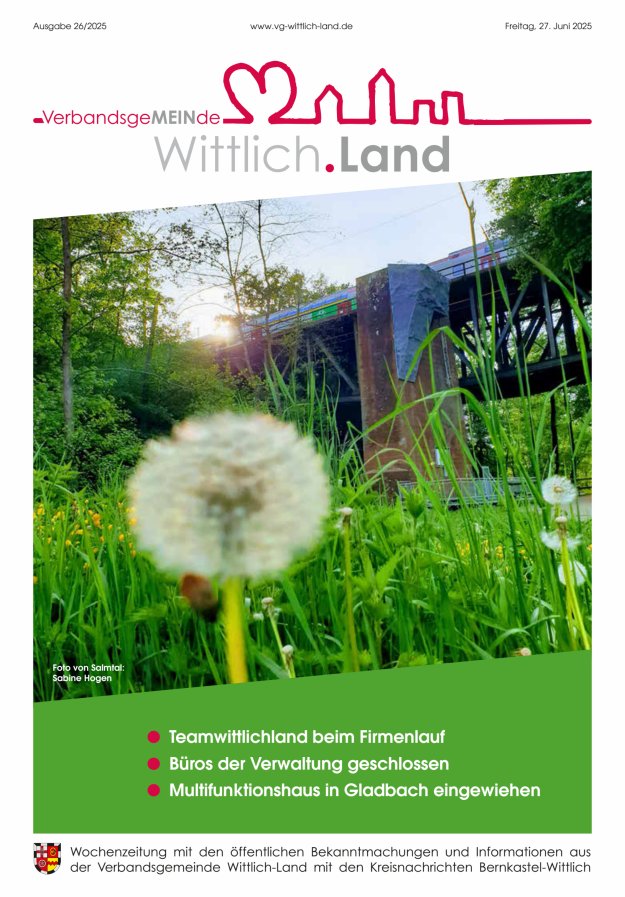 Titelblatt Mein Wittlich.land Ausgabe: 20/2024