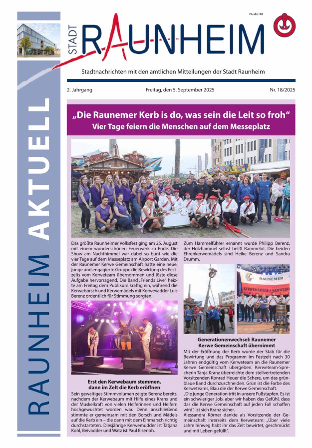 Titelblatt Raunheim aktuell Ausgabe: 10/2024