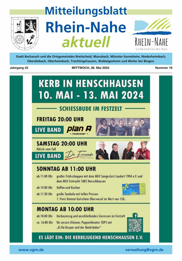 Titelblatt Rhein-Nahe aktuell