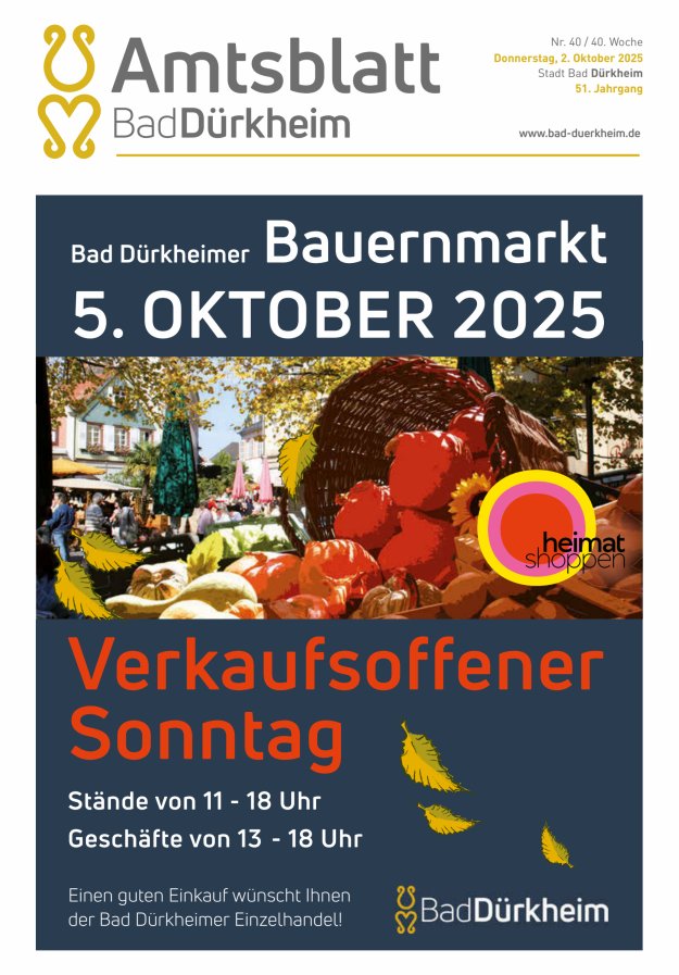 Titelblatt Bad Dürkheimer Woche