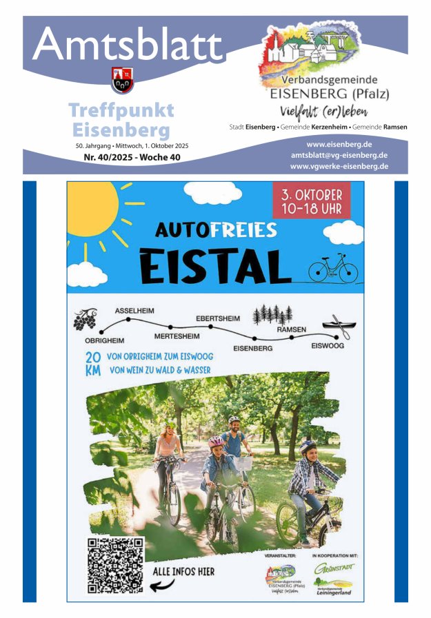 Titelblatt Treffpunkt Eisenberg (Pfalz) Ausgabe: 17/2024