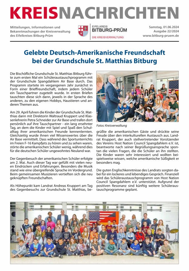Titelblatt Kreisnachrichten Bitburg-Prüm Ausgabe: 17/2024
